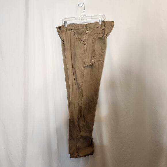 C.E. SCHMIDT WORKWEAR Tan Canvas Straight Leg Carpenter Utility Pant Men 38 x 33 - Picture 8 of 12